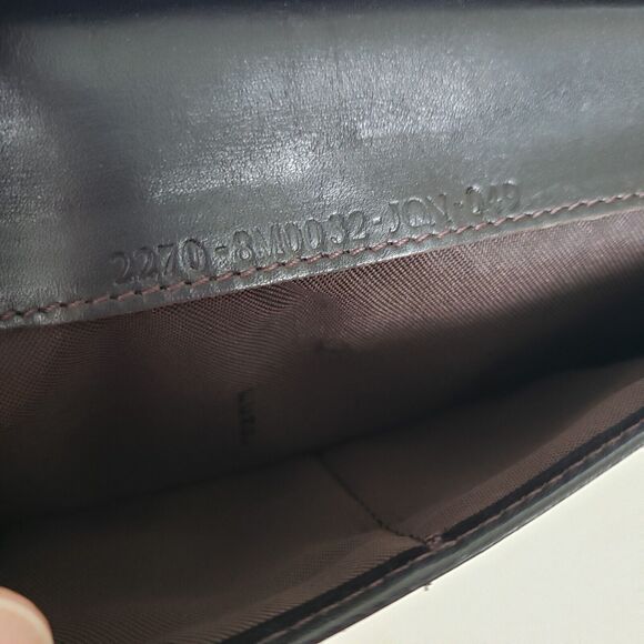 Fendi Zucca Vintage Wallet Canvas Leather Wallet Brown Purse Trifold Large Logo - Picture 6 of 13